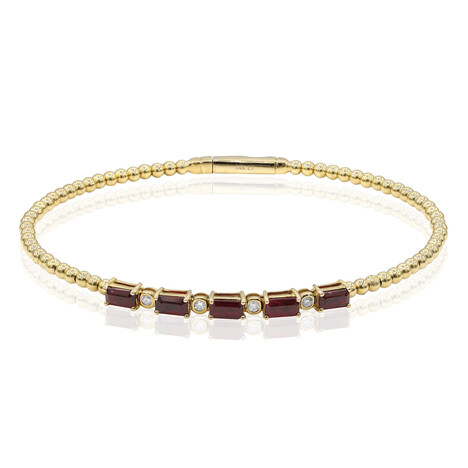 Brazalete en oro con Rubí de Mozambique AAA (CIRARI)