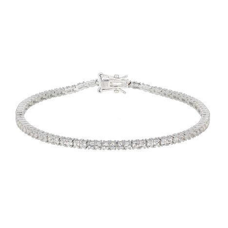 Bracelet en argent et Topaze blanche (Adela Silber)