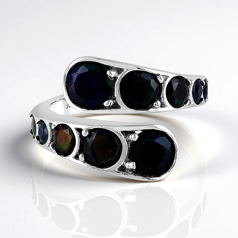 Anello in argento con Opale Mezezo (de Melo Essence)