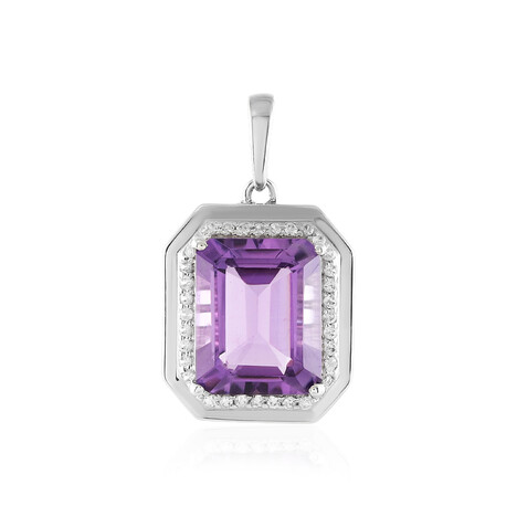 Pendentif en argent et Quartz azur