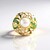 Anello in argento con Perla d'Acqua Dolce Bianca (Adela Silber)