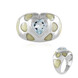 Sky Blue Topaz Silver Ring (Adela Silber)