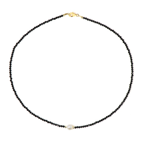 Collana in argento con Spinello Nero