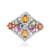 Fancy Sapphire Silver Ring