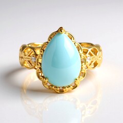 Anello in argento con Acquamarina Brasiliana