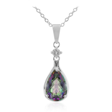 Collar en plata con Cuarzo místico