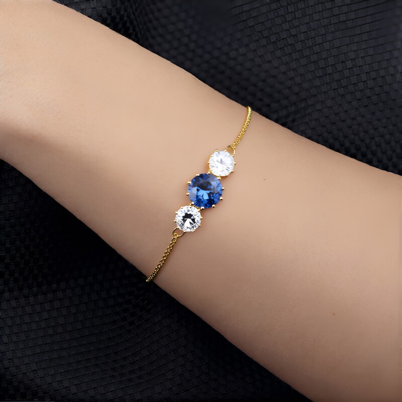 Edelstein-Goldarmband