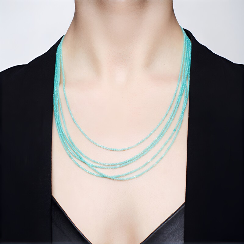 Collana in argento con Amazzonite