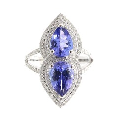 18K AAA Tanzanite Gold Ring (CIRARI)