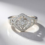 Anello in argento con Zircone