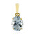 Aquamarin-Goldanhänger