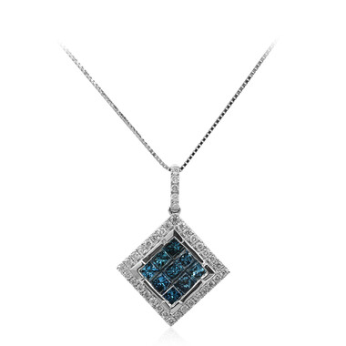 Collana in oro con Diamante Blu SI2 (CIRARI)