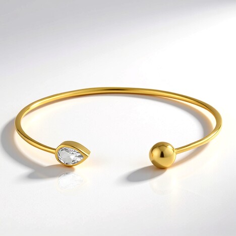 Bracciale in argento con Topazio Bianco