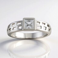 Anillo en plata con Zircón (SAELOCANA)