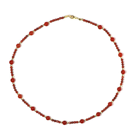 Edelstein-Silberhalskette