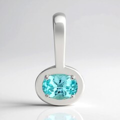 Ciondolo in argento con Apatite Blu (Pallanova)