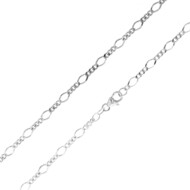 Silber-Figarokette - 5,87 g - 45 cm