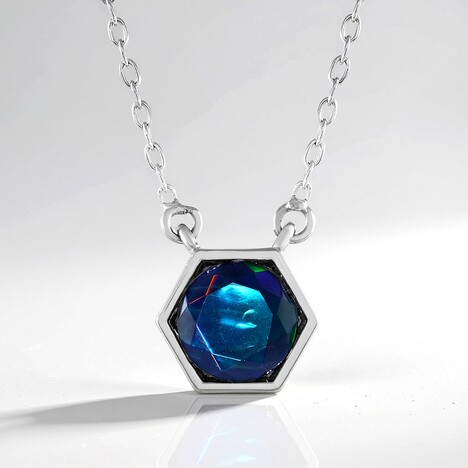 Collana in argento con Opale Mezezo