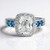 Anello in argento con Topazio Bianco