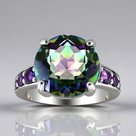 Anello in argento con Quarzo Mistico