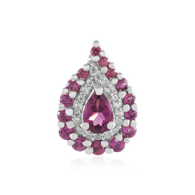 Pendentif en argent et Grenat Rhodolite