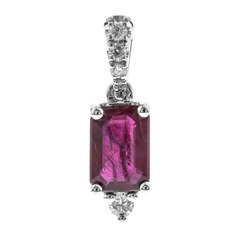 Colgante en oro con Rubí de Mozambique AAA