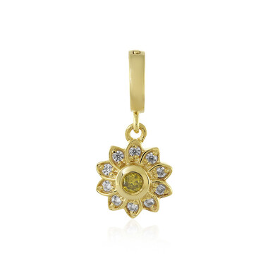 Colgante en plata con Diamante I3 amarillo