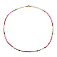Collar en plata con Turmalina rosa de Nigeria