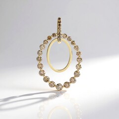 Ciondolo in oro con Diamante Champagne I2 (de Melo Gold)