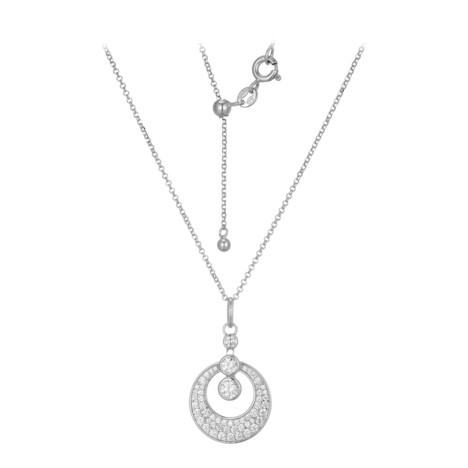 Zirkon-Silberhalskette (Adela Silber)