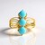 Anello in argento con Turchese Sleeping Beauty (Faszination Türkis)
