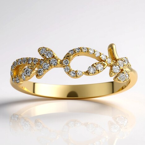 Anello in oro con Diamante SI2 (H) (CIRARI)