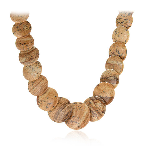 Landschafts-Jaspis-Silberhalskette (Dallas Prince Designs)