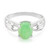 Bague en argent et Chrysoprase impériale