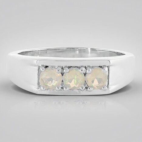 Anello in argento con Opale di Welo