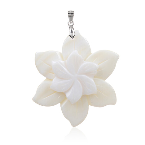 Perlmutt-Silberanhänger