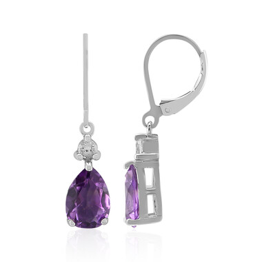 Amethyst-Silberohrringe