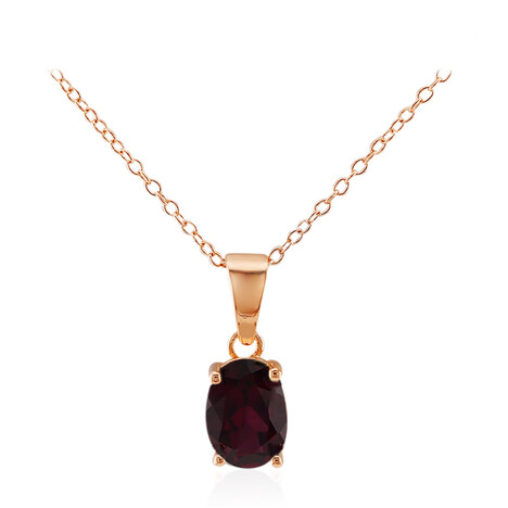 Collier en argent et Grenat Rhodolite