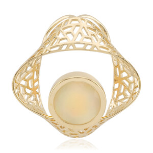 Gouden hanger met een Welo-opaal (Ornaments by de Melo)