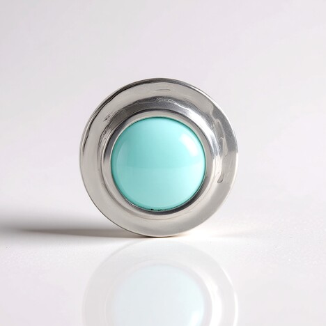 Ciondolo in argento con Calcedonio Acqua (MONOSONO COLLECTION)