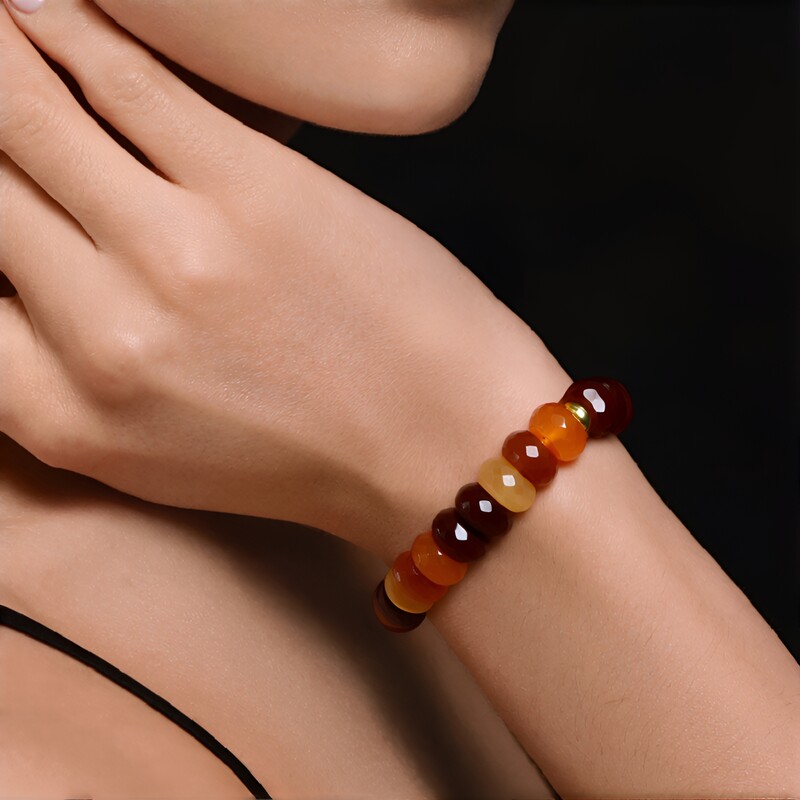 Karneol-Silberarmband (CUSTODANA)