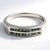 Bague en argent et Diamant vert émeraude
