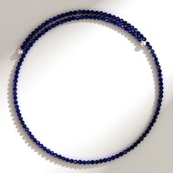 Choker ze stali - Lapis lazuli (Riya)