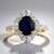Anello in oro con Zaffiro Kanchanaburi
