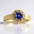 Anello in oro con Tanzanite AAA (de Melo Gold)