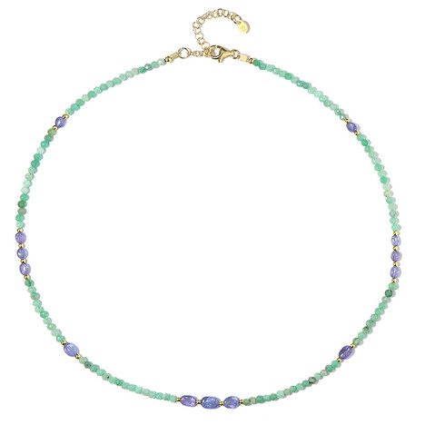 Edelstein-Silberhalskette