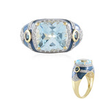 Sky Blue Topaz Silver Ring (Adela Silber)