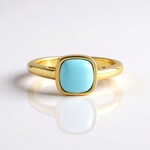 Anello in argento con Turchese Sleeping Beauty (de Melo)