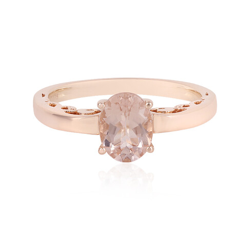 Gouden ring met een morganiet