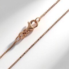 Catenina veneziana in argento placcato oro rosa - 50 cm - 2,2 g